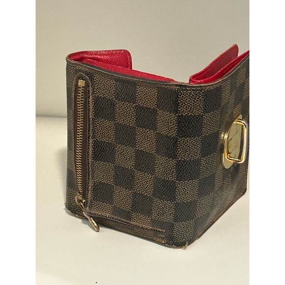 Louis Vuitton Koala Damier Ebene Canvas Trifold Wallet Vintage Designer Paris LV - Picture 16 of 16